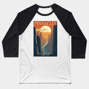 Pinnacles National Park Travel Poster Baseball T-Shirt